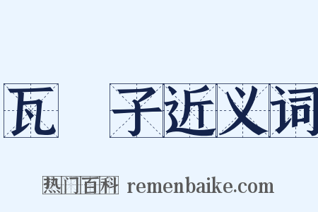 瓦衕子近义词是什么意思的图片